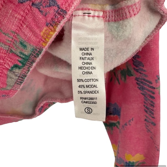 LoveShackFancy x Beach Riot Jenna Pink Floral Sweatshirt Small - Picture 9 of 9
